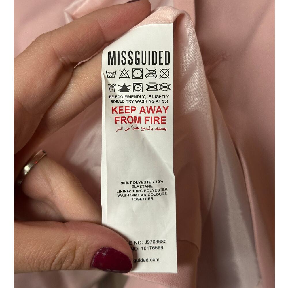 Missguided Women’s Oversized Longline Blazer Pink US 4 - Picture 6 of 7